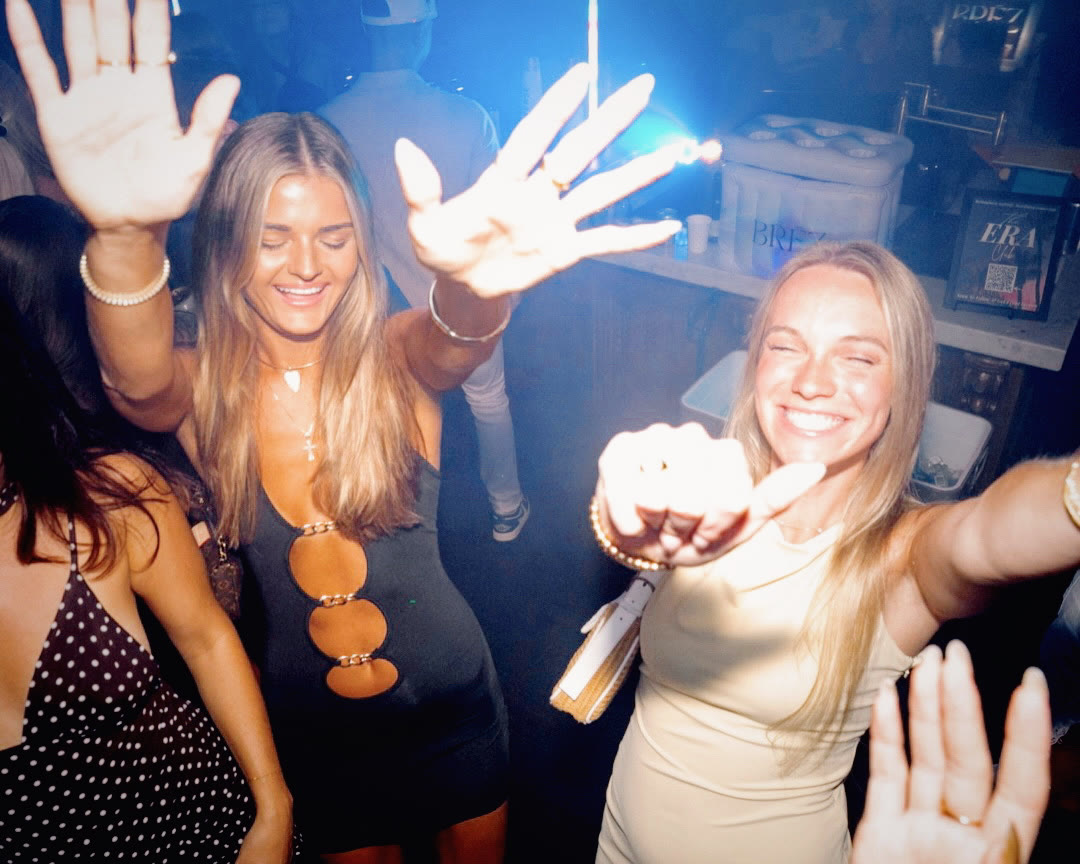 Friends dancing at a past ERA Club night